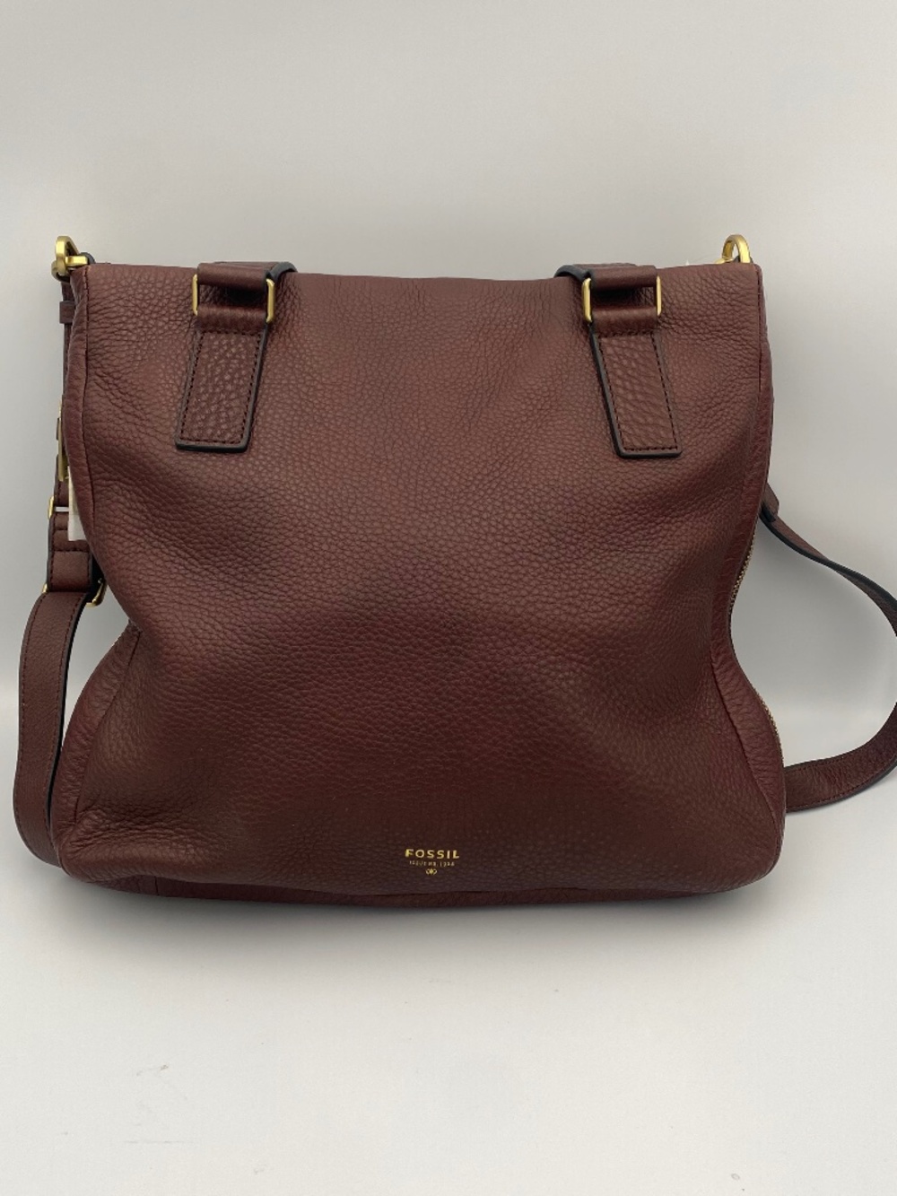 Fossil Preston Pebbled Leather Hobo/Satchel NWT